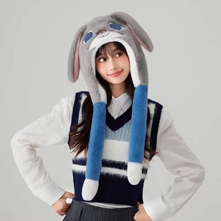 秋冬迪士尼疯狂动物城朱迪尼克帽