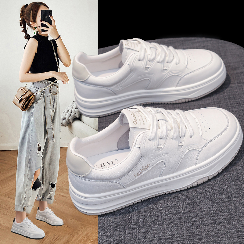 小白鞋女2025春秋季新款百搭板鞋