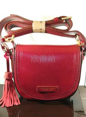 意大利The Bridge桥牌正品女士真皮红色斜挎包04121701