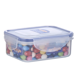 安立格280ML小号长方形保鲜盒 密封盒 食品留样盒 零食盒ALG-2544