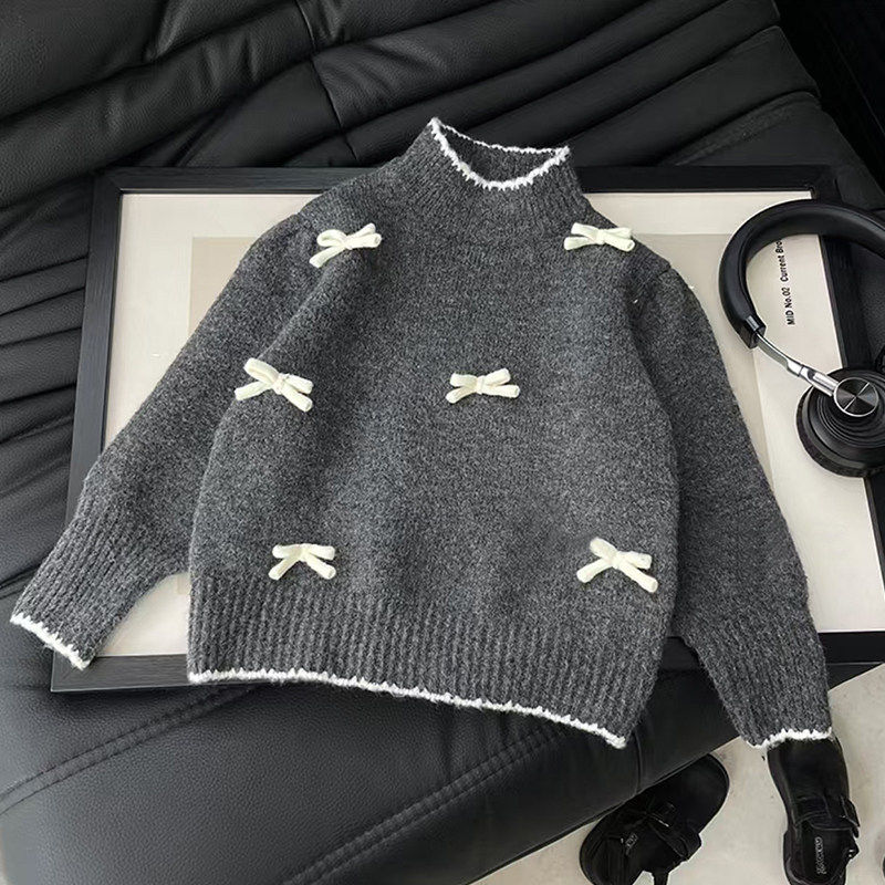 女童毛衣冬季2026新款保暖洋气中大童针织打底衫小女孩冬装上衣潮