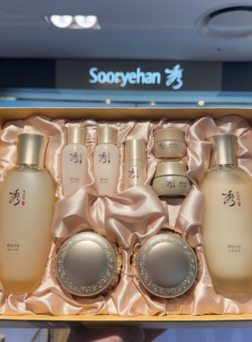 韩国SooRyeHan秀雅韩酵秘谈天参本草水乳霜四件套滋养嫩肤扶纹