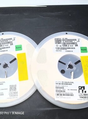 议价贴片电阻1206 0R 5% RC1206JR-070RL丝