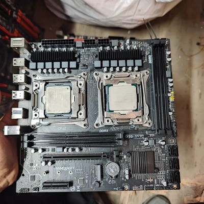 议价E5-2673V3昂达双路主板，板u一套，没有挡板，没有挡