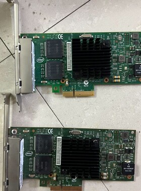 议价INTEL千兆网卡I350T4V2四口PCIE软路由x4电口