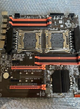 议价ZX-DU99D4 X99双路主板 支持m.2固态 支持20