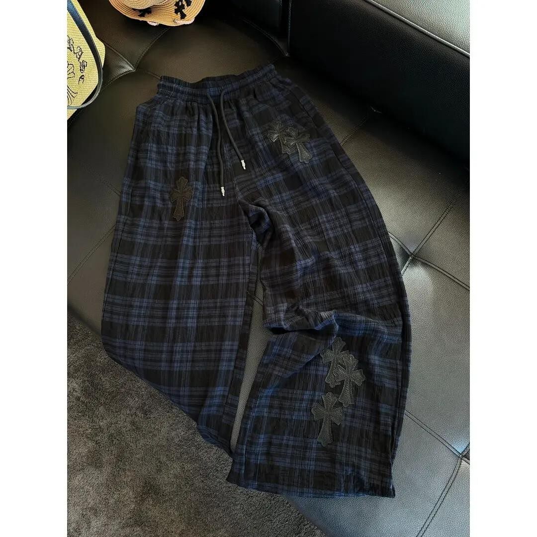 Rebornmoi【vivi老板娘】覆古格纹裤休闲裤舒适(男女同款)KZ460