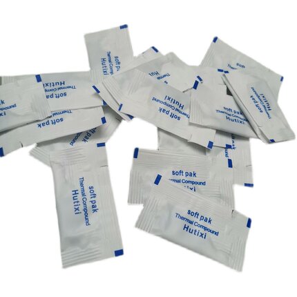 小包硅脂电脑导热散热膏/硅胶CPU风扇散热器 一次性灰色50包200包