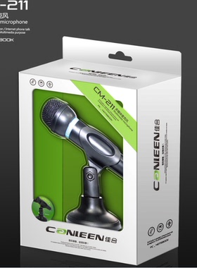 canleen/佳合 CM-211站式 电脑麦克风有线话筒电容麦K歌会议录音