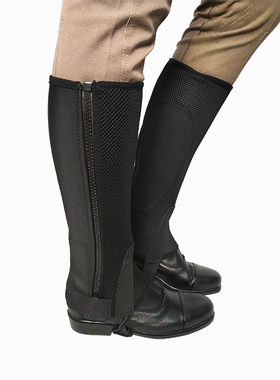 三明治网眼布马术护腿透气舒适儿童成人骑马护腿马具用品chaps