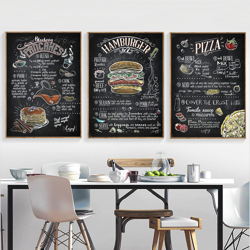 装饰画汉堡店烘焙面包店装饰画