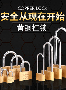 地球牌铜挂锁加长通开锁小挂锁 短梁锁 锁头互开统开长梁长头挂锁