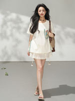 KEIKO ballet-style hollowed-out embroidery puffy skirt, cake skirt, summer soft all-cotton lace trim short skirt thumbnail 6