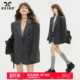 通勤休闲松弛宽肩小西服套装 外套26春季 高级感廓形灰色西装 KEIKO