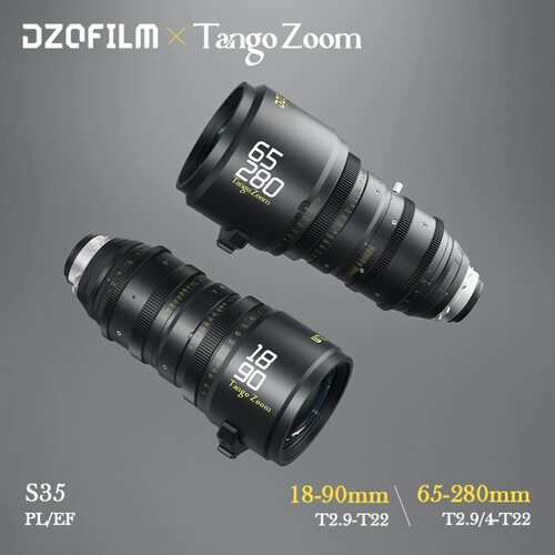 DZOFILM东正Tango zoom大变焦S35画幅18-90/65-280mm电影广电镜头
