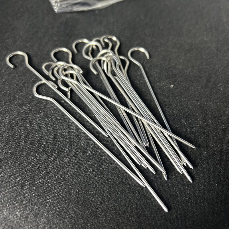 烤箱烧烤签子烤肉不锈钢铁挂签钩空气炸锅吊炉羊肉串挂串烤箱烤串