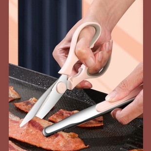厨房烤肉二件套专用牛排剪刀烧烤工具创意骨头剪刀夹子套装