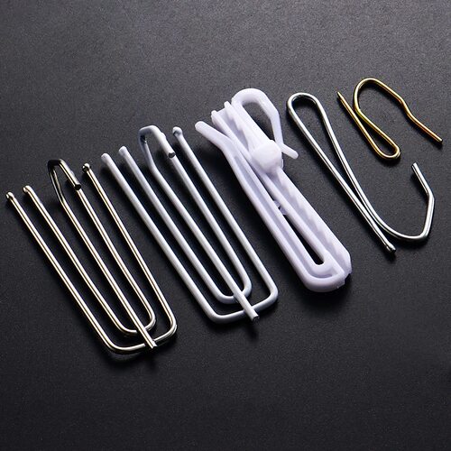 窗帘S钩挂钩配件布带钩大S勾电镀不生锈S勾单钩大小尖钩汽车帘S钩