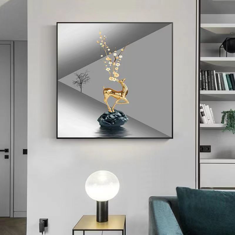 现代简约装饰画餐桌酒杯画单幅挂画北欧风格餐厅画简单大气图案图片