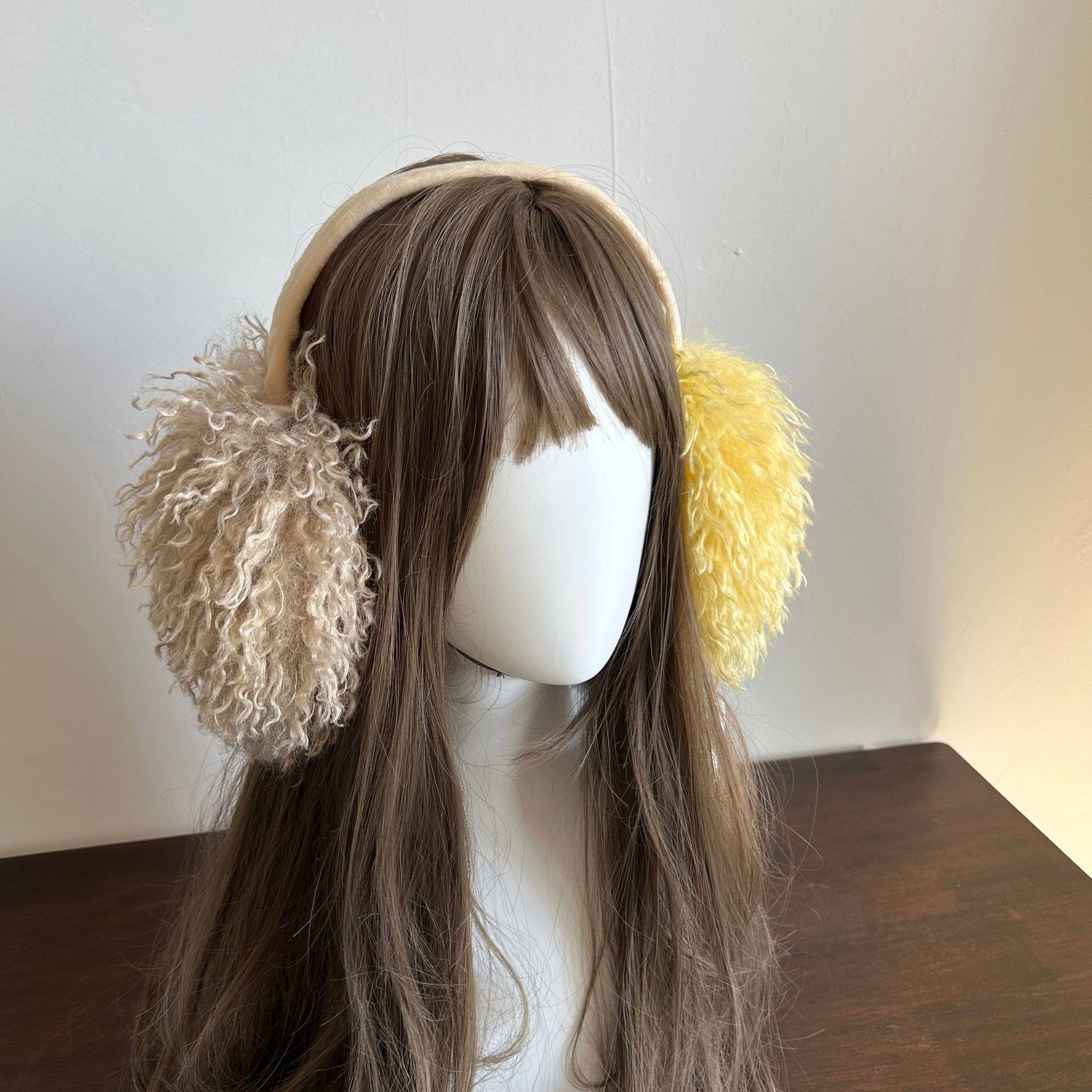 亚文化折叠耳罩女冬季保暖女学生双色耳捂子防冻耳包护耳朵耳套