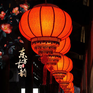 防水户外中式仿古灯笼过年新年春节灯笼饭店酒店餐厅别墅灯笼装饰