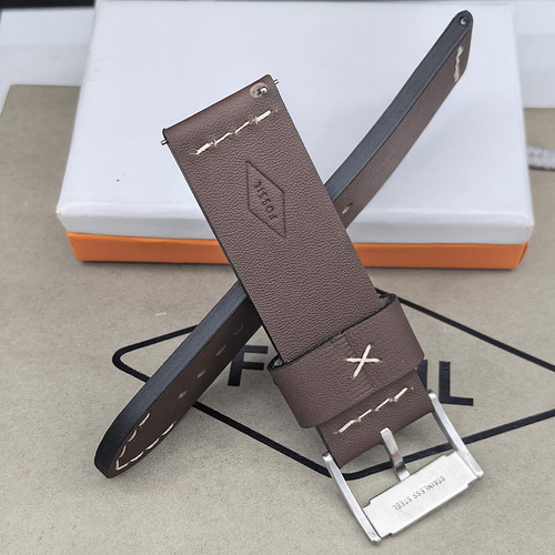 FOSSIL表带真皮偏厚24MM通用