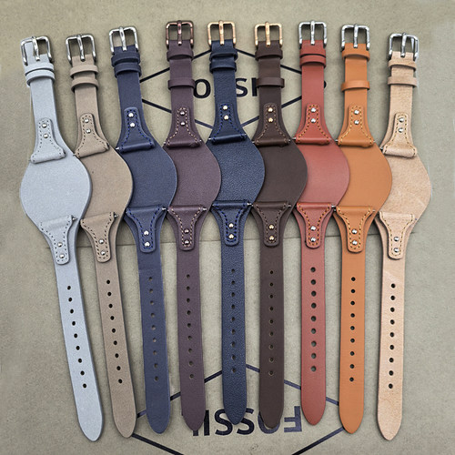 FOSSIL真皮表带18MM女表带