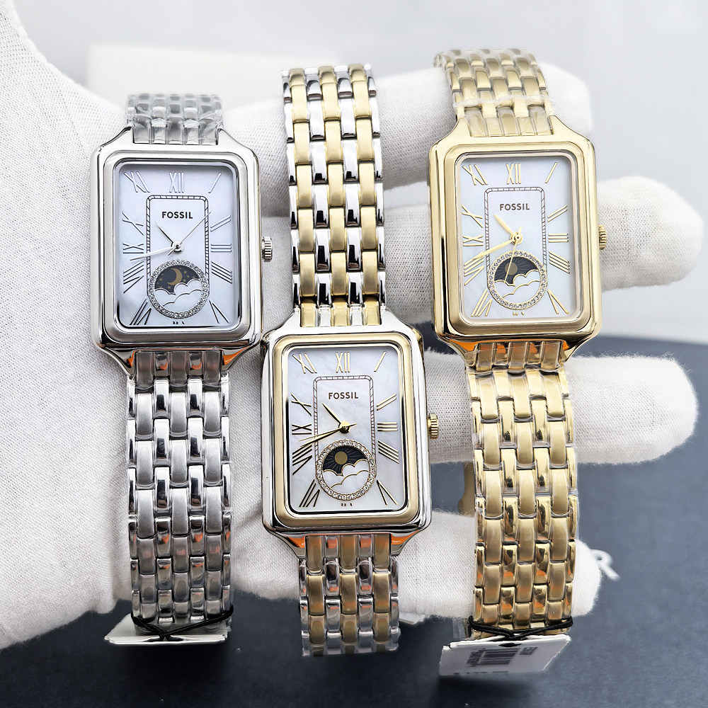 FOSSIL手表不锈钢方形贝母表盘女