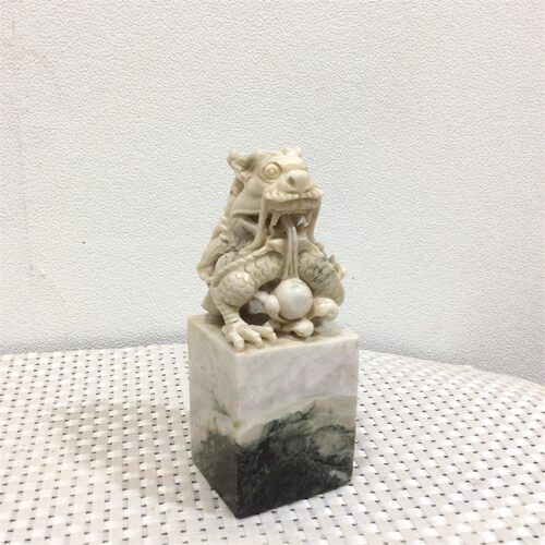 独玉独山玉南阳玉原石印章摆件龙章篆刻送礼珍藏手工雕刻客厅装饰