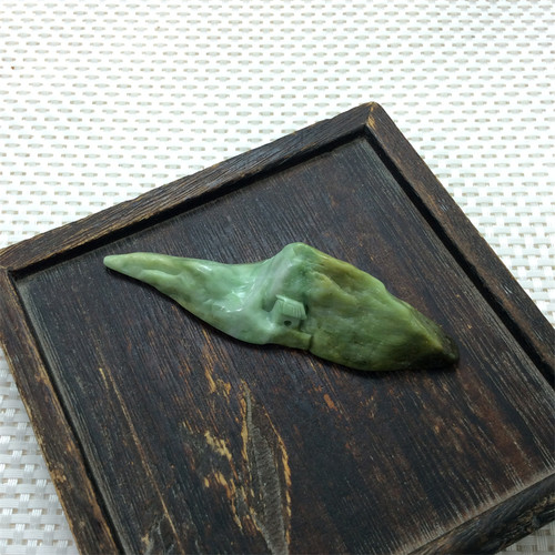 天然玉石独山玉安居乐业笔架摆件
