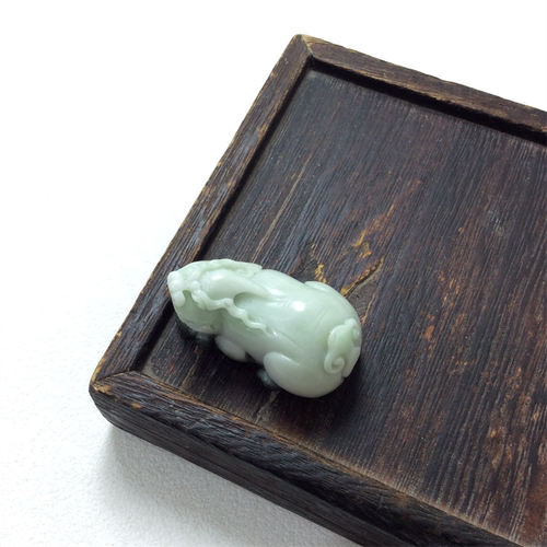 天然玉石独山玉貔貅手把件