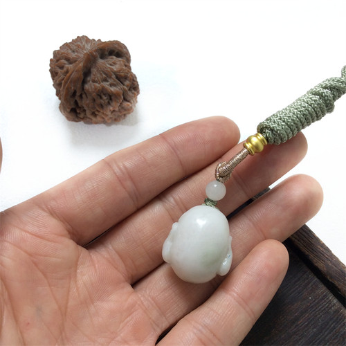 天然玉石独山玉弥勒佛吊坠挂坠