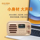 播放器老人收音机儿童国学磨耳 乐果Q12Pro蓝牙音箱插卡音响便携式