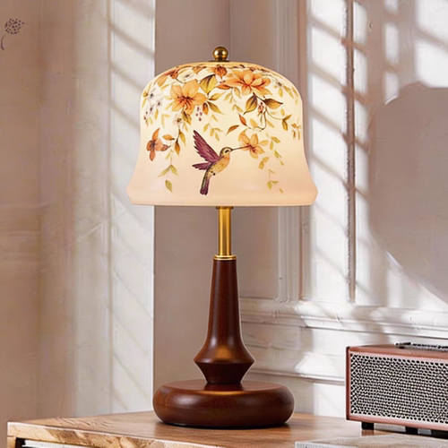 宋代美学中古风台灯卧室床头灯2026新款高端高级感中式法式花鸟灯