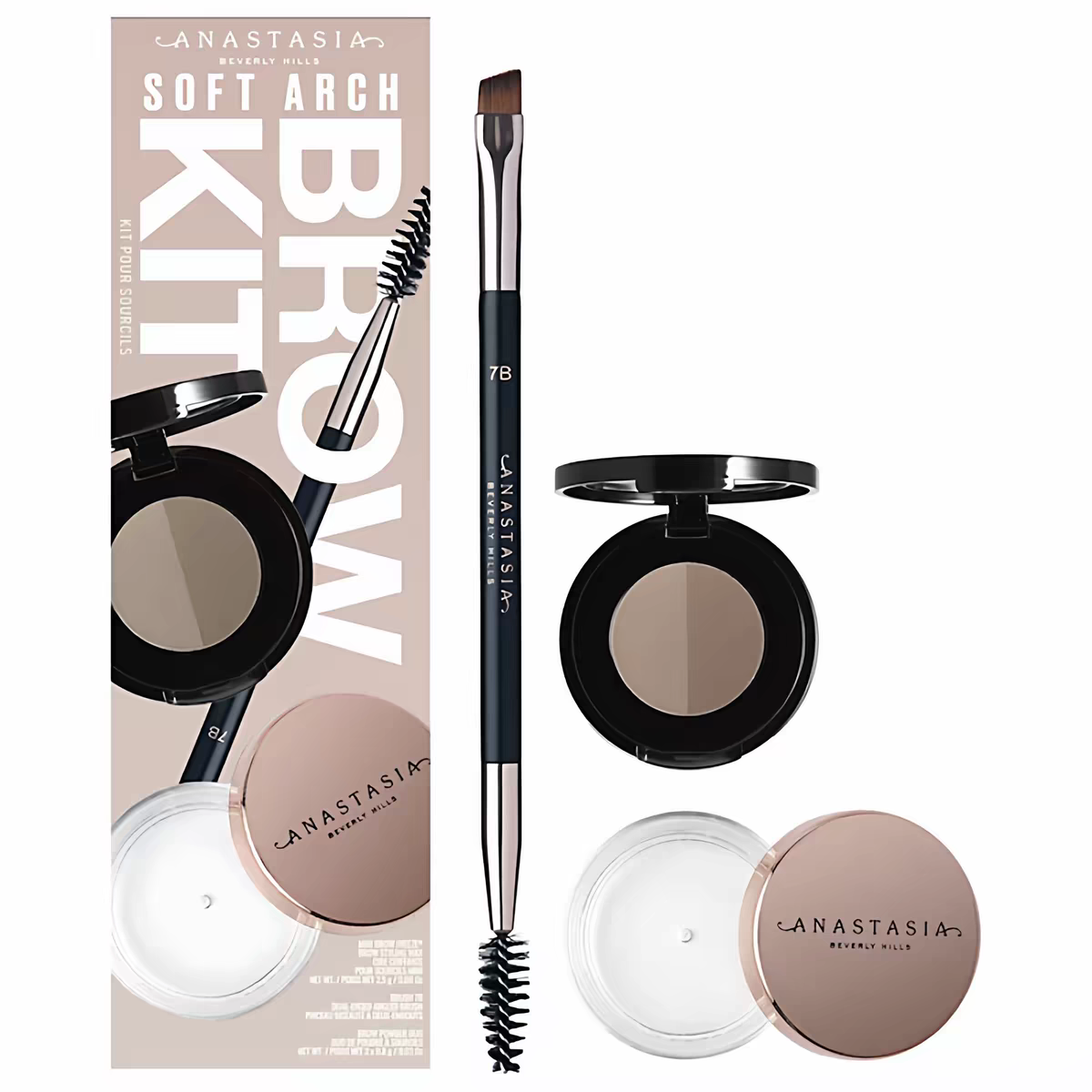 预*定 美国Anastasia Beverly Hills/ABH双色眉粉眉胶眉刷套装