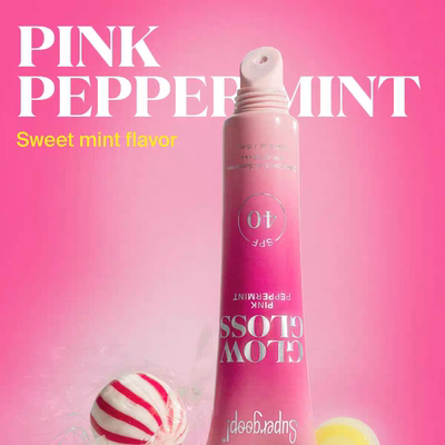 预*定Supergoop! Glow Gloss spf40乳木果保湿防晒润唇彩唇膏15ml