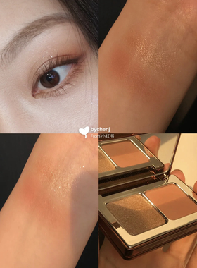 现货 新款Natasha Denona迷你bronze glow双色高光修容盘ND