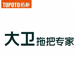 大卫拓朴旋转拖把桶替换配件拓扑拖把头拖布杆手压式自动墩布杆