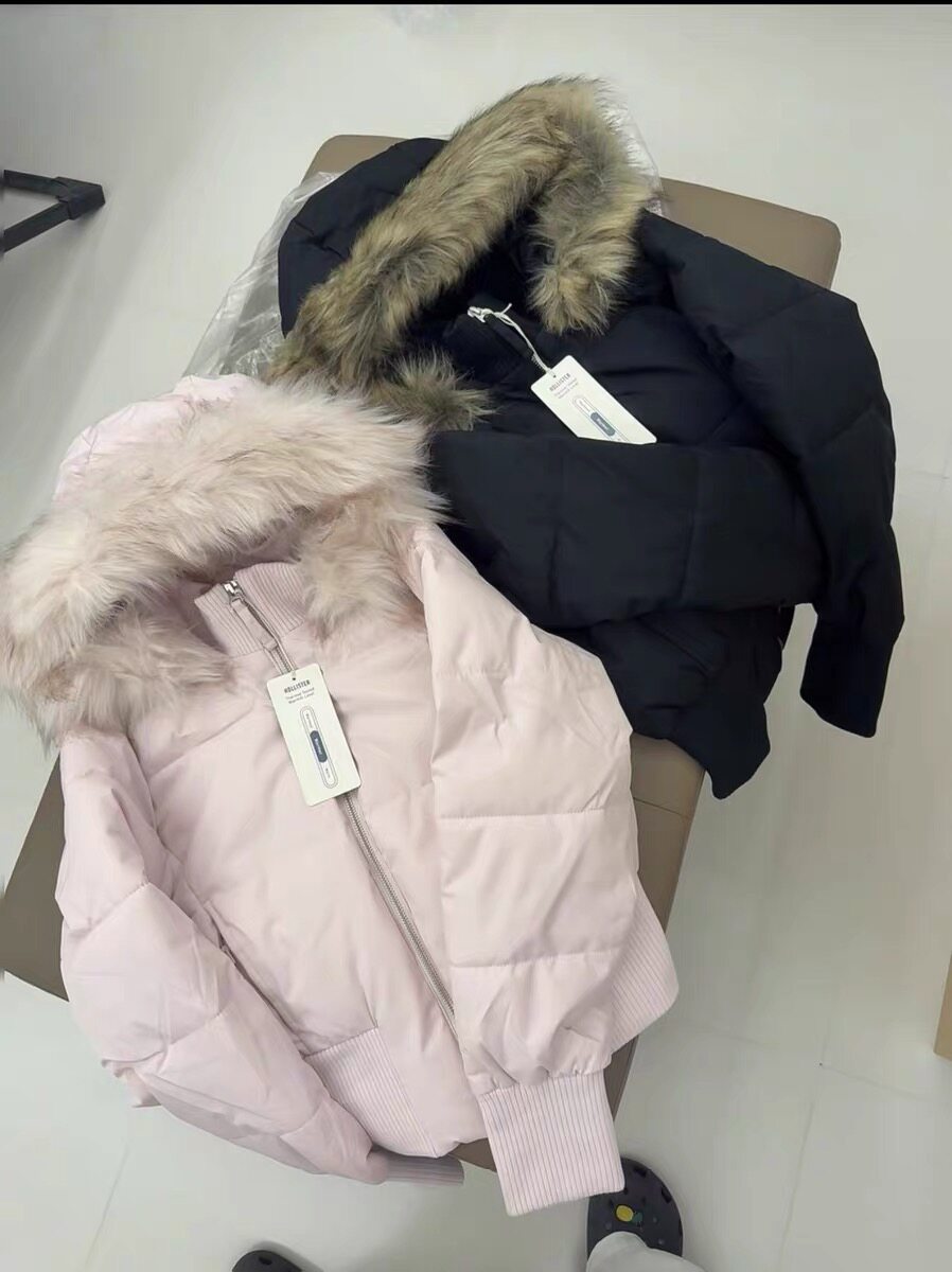 粉色大毛毛领羽绒服女秋冬季2025新款加厚保暖高级感棉服棉袄外套
