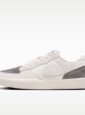 NIKE耐克滑板鞋男鞋Force 58灰白低帮经典运动鞋篮球鞋IQ8398-001