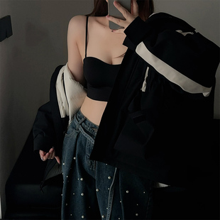 抹胸聚拢内衣HN24654 梧桐花开文胸光面无痕无钢圈露肩无肩带薄款