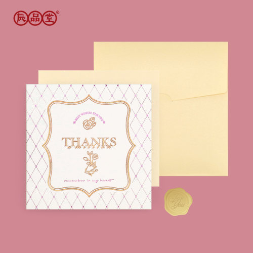 贺卡新款唯美简约生日快乐感谢感恩花店卡片送女神节闺蜜礼物定制