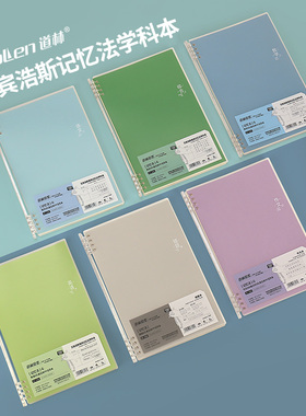 艾宾浩斯记忆法学科活页本B5作文语文数学错题课堂练习学生笔记本