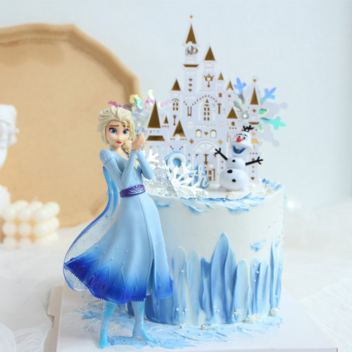 烘焙蛋糕装饰城堡雪花插件
