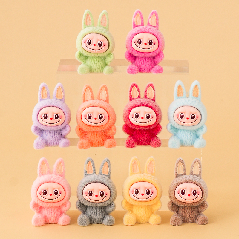 网红卡通布布bubu蛋糕装饰摆件可爱立体小兔子烘焙装扮插件配件