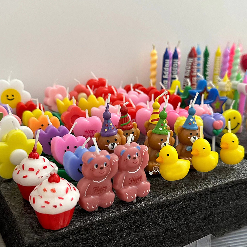韩式ins卡通小熊生日蛋糕蜡烛可爱字母蜡烛装饰插件粉色小熊蜡烛,节庆用品/礼品,蜡烛,淘宝优惠券,粉丝福利购,淘宝优惠卷