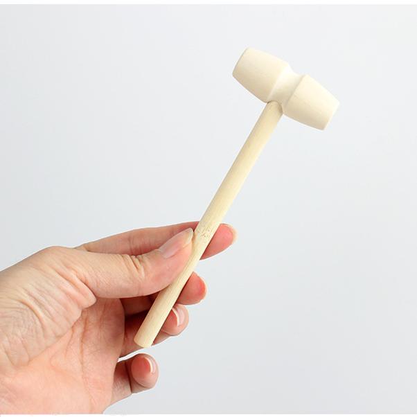 敲敲乐小木槌装饰烘焙木质锤子迷你敲星球蛋糕锤烘焙惊喜砸金蛋