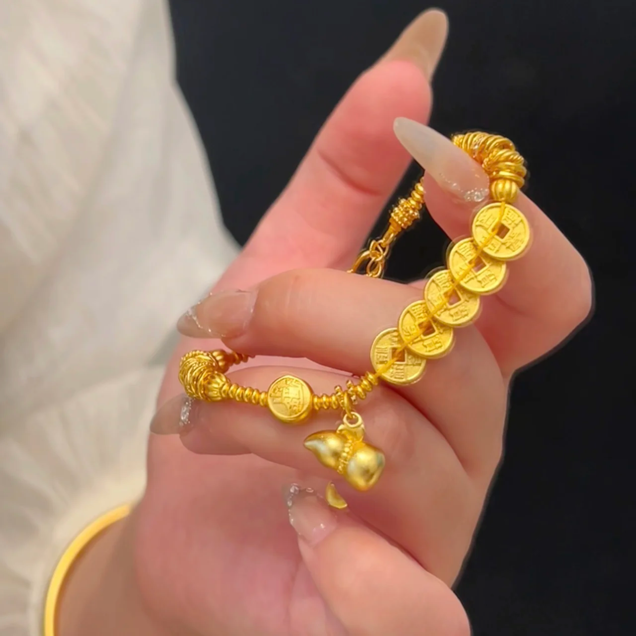 精工高版本编织五帝钱葫芦手链,饰品/流行首饰/时尚饰品新,手链,淘宝优惠券,粉丝福利购,淘宝优惠卷