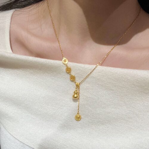 精工高版本流苏葫芦项链
