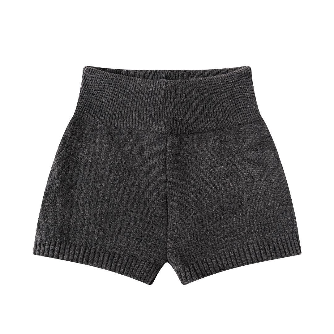 纯色简约针织辣妹打底短裤女秋季显瘦高腰修身百搭小个子休闲裤子